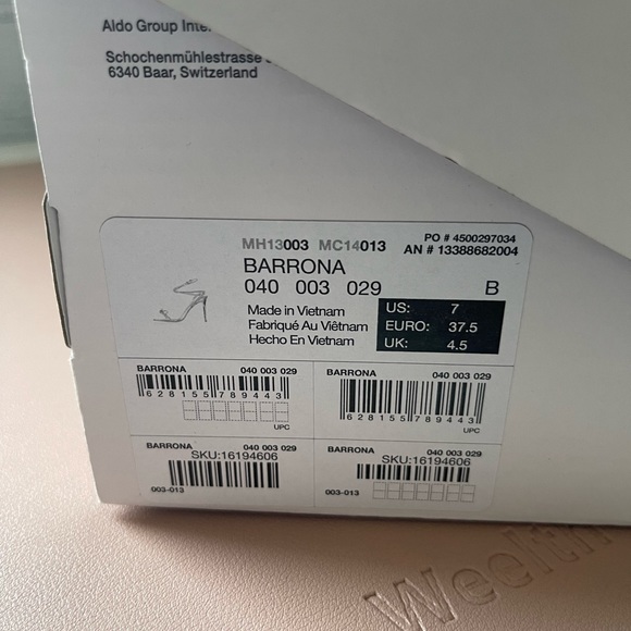 Aldo Barrona Heels size 7 US. - Picture 4 of 4